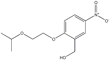 {5-nitro-2-[2-(propan-2-yloxy)ethoxy]phenyl}methanol Struktur