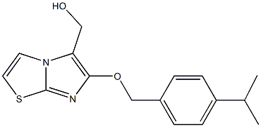 {6-[(4-isopropylbenzyl)oxy]imidazo[2,1-b][1,3]thiazol-5-yl}methanol Struktur