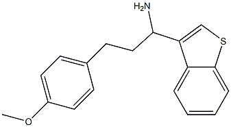 1-(1-benzothiophen-3-yl)-3-(4-methoxyphenyl)propan-1-amine Struktur