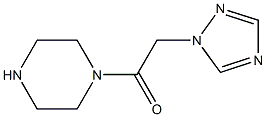 1-(1H-1,2,4-triazol-1-ylacetyl)piperazine Struktur