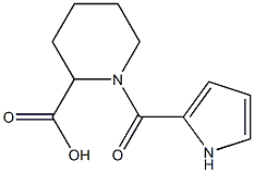 1-(1H-pyrrol-2-ylcarbonyl)piperidine-2-carboxylic acid Struktur