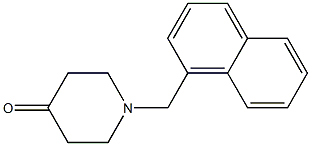 1-(1-naphthylmethyl)piperidin-4-one Struktur