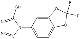 1-(2,2-difluoro-2H-1,3-benzodioxol-5-yl)-1H-1,2,3,4-tetrazole-5-thiol Struktur