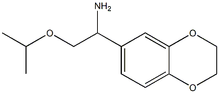 1-(2,3-dihydro-1,4-benzodioxin-6-yl)-2-(propan-2-yloxy)ethan-1-amine Struktur