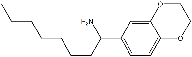 1-(2,3-dihydro-1,4-benzodioxin-6-yl)octan-1-amine Struktur