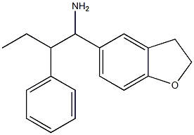 1-(2,3-dihydro-1-benzofuran-5-yl)-2-phenylbutan-1-amine Struktur