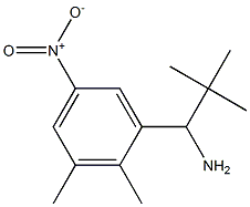 1-(2,3-dimethyl-5-nitrophenyl)-2,2-dimethylpropan-1-amine Struktur