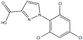 1-(2,4,6-trichlorophenyl)-1H-pyrazole-3-carboxylic acid Struktur