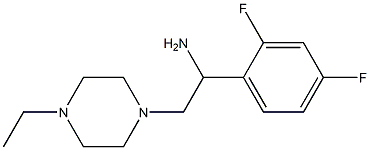 1-(2,4-difluorophenyl)-2-(4-ethylpiperazin-1-yl)ethanamine Struktur