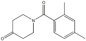 1-(2,4-dimethylbenzoyl)piperidin-4-one Struktur