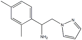 1-(2,4-dimethylphenyl)-2-(1H-pyrazol-1-yl)ethanamine Struktur