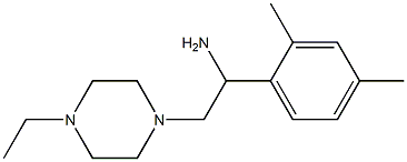 1-(2,4-dimethylphenyl)-2-(4-ethylpiperazin-1-yl)ethanamine Struktur