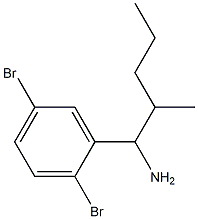 1-(2,5-dibromophenyl)-2-methylpentan-1-amine Struktur