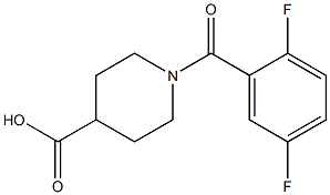 1-(2,5-difluorobenzoyl)piperidine-4-carboxylic acid Struktur