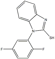 1-(2,5-difluorophenyl)-1H-1,3-benzodiazole-2-thiol Struktur