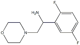 1-(2,5-difluorophenyl)-2-morpholin-4-ylethanamine Struktur