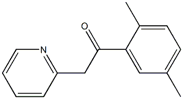 1-(2,5-dimethylphenyl)-2-(pyridin-2-yl)ethan-1-one Struktur