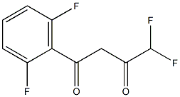 1-(2,6-difluorophenyl)-4,4-difluorobutane-1,3-dione Struktur