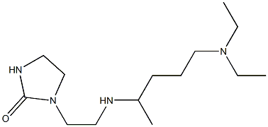 1-(2-{[5-(diethylamino)pentan-2-yl]amino}ethyl)imidazolidin-2-one Struktur