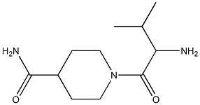 1-(2-amino-3-methylbutanoyl)piperidine-4-carboxamide Struktur