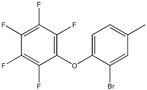 1-(2-bromo-4-methylphenoxy)-2,3,4,5,6-pentafluorobenzene Struktur