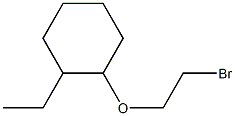 1-(2-bromoethoxy)-2-ethylcyclohexane Struktur