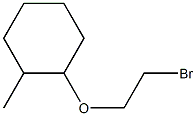 1-(2-bromoethoxy)-2-methylcyclohexane Struktur