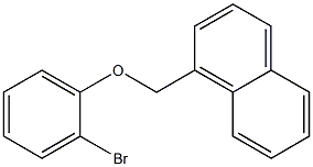 1-(2-bromophenoxymethyl)naphthalene Struktur