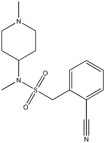 1-(2-cyanophenyl)-N-methyl-N-(1-methylpiperidin-4-yl)methanesulfonamide Struktur