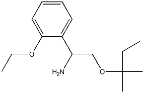 1-(2-ethoxyphenyl)-2-[(2-methylbutan-2-yl)oxy]ethan-1-amine Struktur