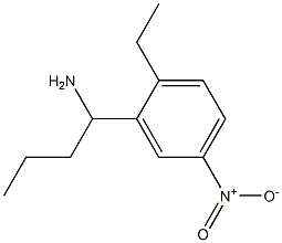 1-(2-ethyl-5-nitrophenyl)butan-1-amine Struktur