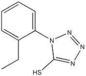 1-(2-ethylphenyl)-1H-1,2,3,4-tetrazole-5-thiol Struktur