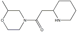 1-(2-methylmorpholin-4-yl)-2-(piperidin-2-yl)ethan-1-one Struktur