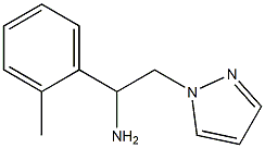 1-(2-methylphenyl)-2-(1H-pyrazol-1-yl)ethanamine Struktur