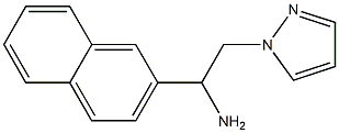 1-(2-naphthyl)-2-(1H-pyrazol-1-yl)ethanamine Struktur