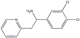 1-(3,4-dichlorophenyl)-2-(pyridin-2-yl)ethan-1-amine Struktur