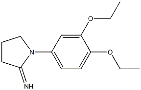 1-(3,4-diethoxyphenyl)pyrrolidin-2-imine Struktur