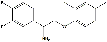 1-(3,4-difluorophenyl)-2-(2,4-dimethylphenoxy)ethanamine Struktur