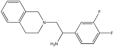 1-(3,4-difluorophenyl)-2-(3,4-dihydroisoquinolin-2(1H)-yl)ethanamine Struktur