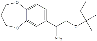 1-(3,4-dihydro-2H-1,5-benzodioxepin-7-yl)-2-[(2-methylbutan-2-yl)oxy]ethan-1-amine Struktur