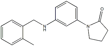 1-(3-{[(2-methylphenyl)methyl]amino}phenyl)pyrrolidin-2-one Struktur