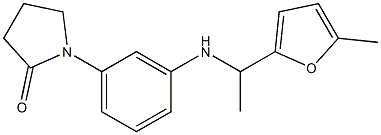 1-(3-{[1-(5-methylfuran-2-yl)ethyl]amino}phenyl)pyrrolidin-2-one Struktur