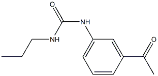 1-(3-acetylphenyl)-3-propylurea Struktur