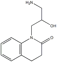 1-(3-amino-2-hydroxypropyl)-3,4-dihydroquinolin-2(1H)-one Struktur