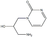 1-(3-amino-2-hydroxypropyl)pyrimidin-2(1H)-one Struktur