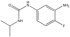 1-(3-amino-4-fluorophenyl)-3-propan-2-ylurea Struktur