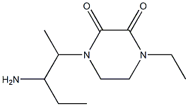 1-(3-aminopentan-2-yl)-4-ethylpiperazine-2,3-dione Struktur