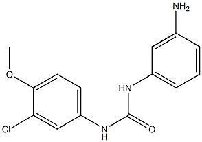 1-(3-aminophenyl)-3-(3-chloro-4-methoxyphenyl)urea Struktur