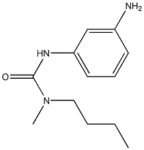 1-(3-aminophenyl)-3-butyl-3-methylurea Struktur