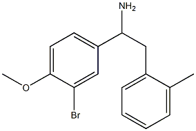 1-(3-bromo-4-methoxyphenyl)-2-(2-methylphenyl)ethan-1-amine Struktur